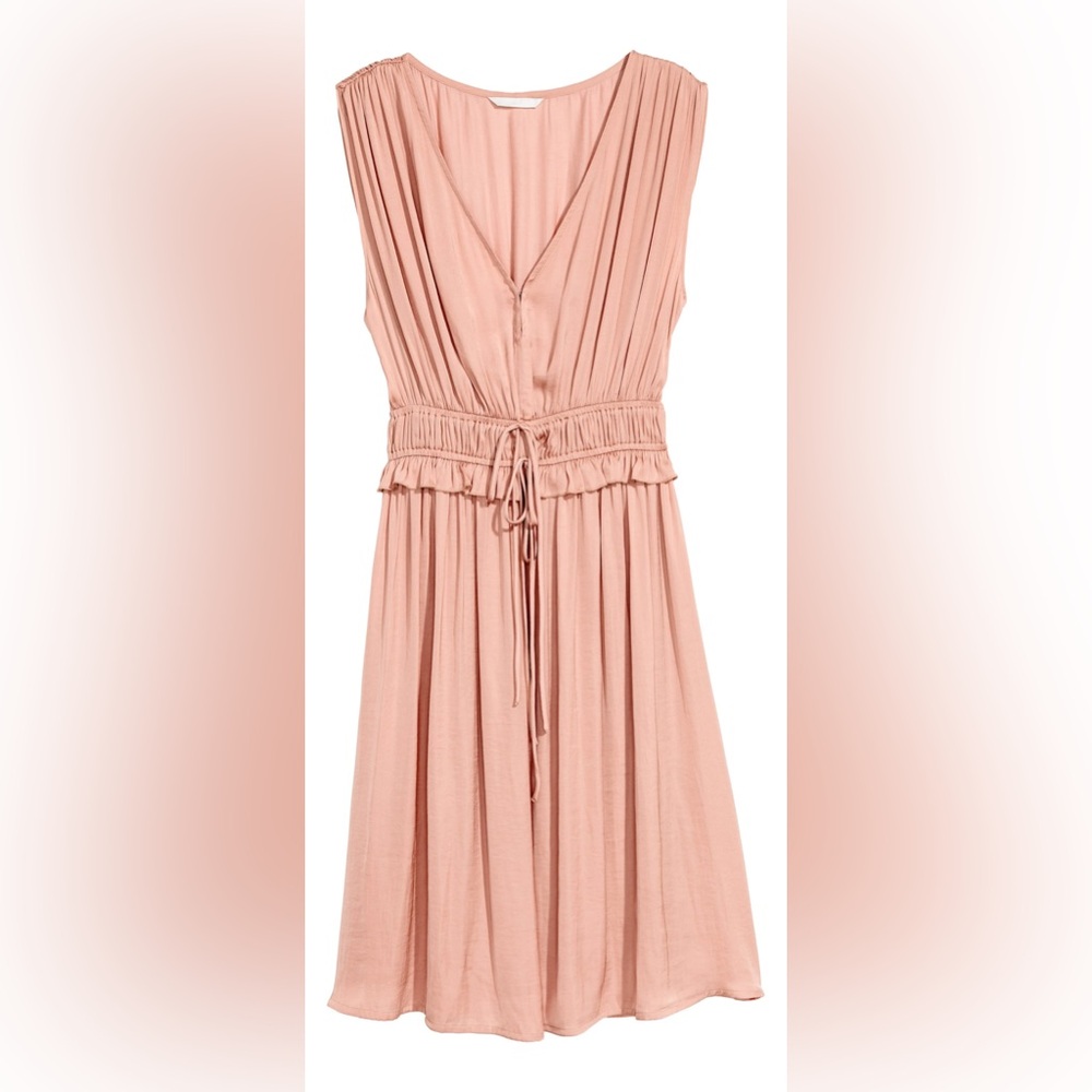 H&M Pink Pleated Dress